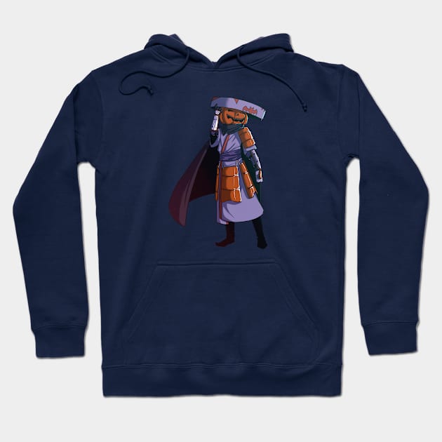 Pumpkin Samurai Hoodie by Mjkvn